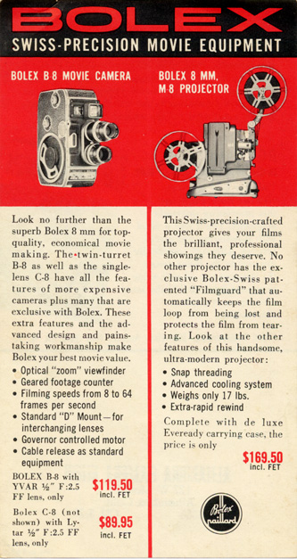 Bolex B8 and M8